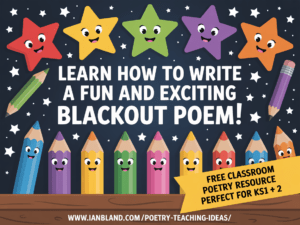 KS2 blackout poem activity classroom resource
