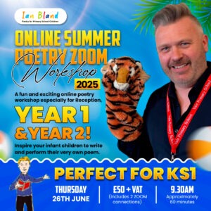 Summer Poetry Zoom Workshop Thurs 26th June 09:30 AM