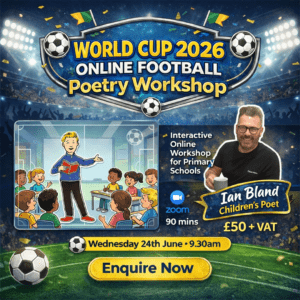 ⚽ World Cup 2026 Online Football Poetry Workshop Wednesday 24th June 9.30am